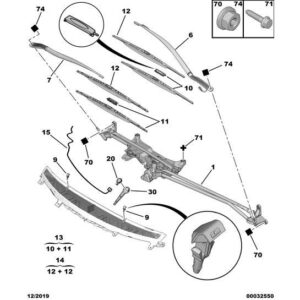 Citroen C8 2002-2008 Petrol Windscreen Wiper Blade