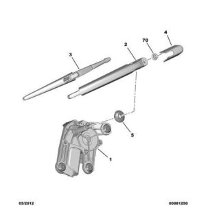 Citroen C3 2009-2013 Petrol Window Wiper Blade-Holder