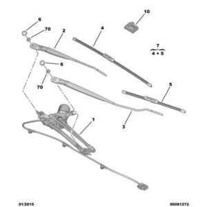 Citroen DS3 2010-2022 Driver Side Wiper Blade-Holder