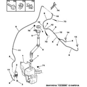 Citroen C-Crosser 2007-2012 Diesel Window Washer Reservoir