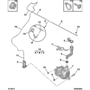 Citroen Dispatch 2007-2011 Diesel Window Wash Valve