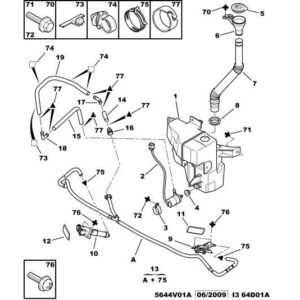 Citroen C-Crosser 2007-2012 Filler Pipe Seal
