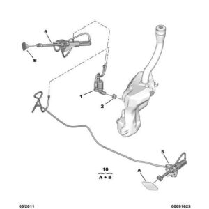 Citroen DS5 2011-2021 Petrol Washer Pump