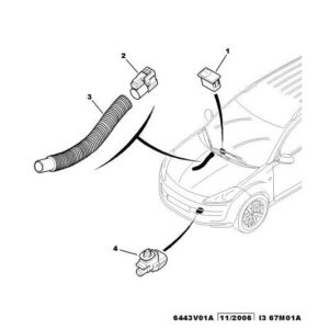 Citroen C-Crosser 2007-2012 Diesel Air Puller Hose