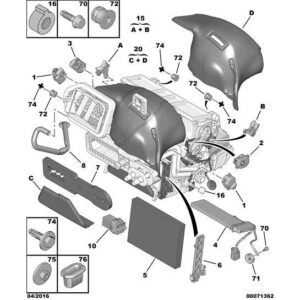 Citroen C5 2008-2021 Diesel Air Reheating Resistance