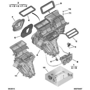 Citroen Nemo 2008-2015 Petrol Air Reheating Resistance