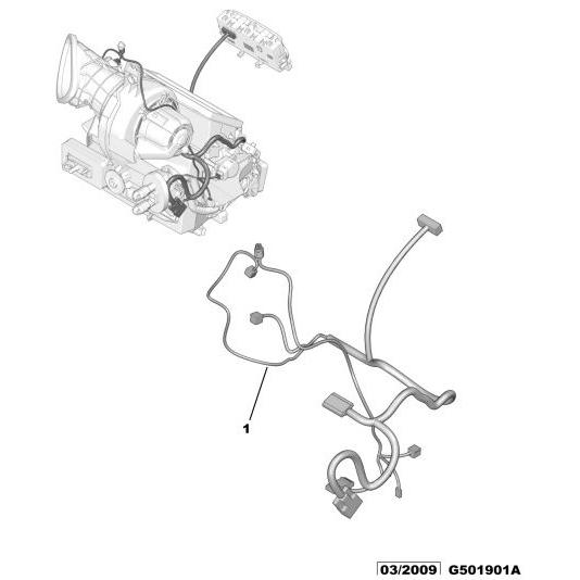Citroen DS3 20102016 Petrol Heater Wiring 6436 H0 Citroen Direct Parts