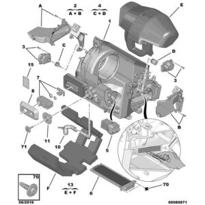 Citroen DS3 2010-2022 Diesel Air Reheating Resistance
