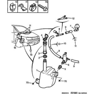 Citroen Dispatch 1994-2006 Diesel Screenwash Jet