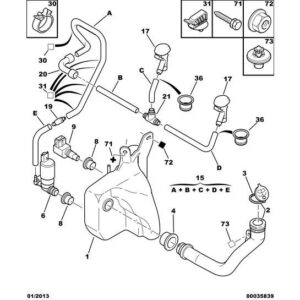 Citroen C5 2001-2004 Diesel Screenwash Jet