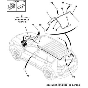 Citroen C-Crosser 2007-2012 Diesel Rear Window Washer Jet