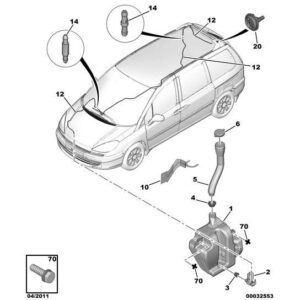 Citroen Dispatch 2007-2011 Diesel Screenwash Filler Pipe