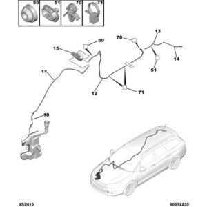 Citroen C5 2008-2021 Window Washer Pipe