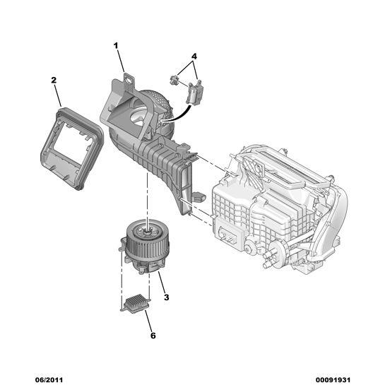 Citroen DS5 20112021 Petrol Heater Motor Control Module 6441 CQ