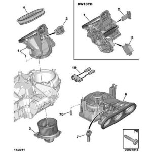 Citroen Berlingo 2008-2012 Diesel Heater Air Puller