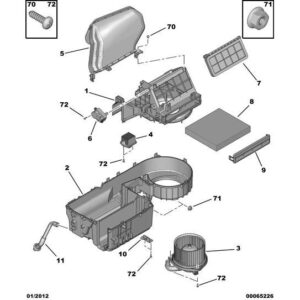 Citroen C-Crosser 2007-2012 Diesel Water Pipe