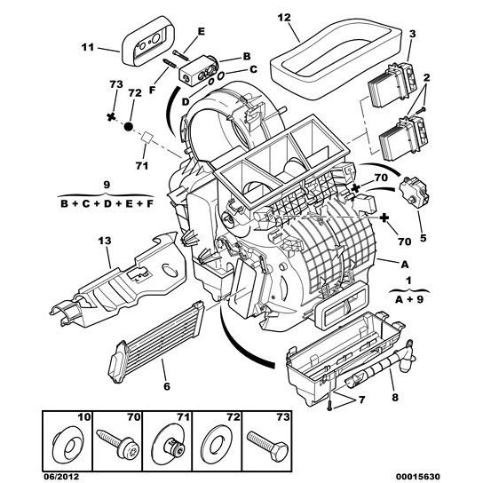 Citroen C3 2002-2005 Petrol Heater Motor Control Module