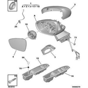Citroen C4 2010-2013 Petrol Mirror Ext Temperature Sensor
