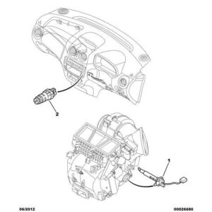 Citroen C3 2002-2005 Petrol Int Air Temperature Sensor