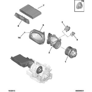 Citroen DS4 2010-2021 Diesel Air Conditioner Reduction Gear
