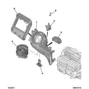 Citroen Berlingo 2012-2015 Diesel Heater Air Channel