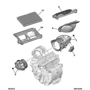 Citroen C2 2003-2007 Petrol Pollen Filter Bracket