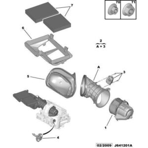Citroen DS3 2010-2022 Petrol Pollen Filter Bracket