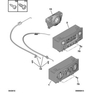 Citroen C4 2008-2010 Petrol Heater/Ventilation Control
