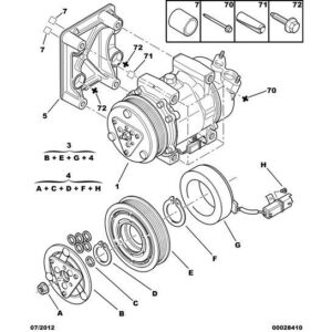 Citroen C3 2002-2005 Petrol Compressor Bracket