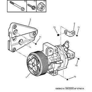 Citroen C1 2009-2012 Petrol Air Conditioning Compressor