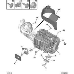 Citroen DS5 2011-2021 Petrol Water Evacuation Box