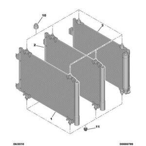 Citroen C4 2008-2010 Petrol Air Conditioned Condenser