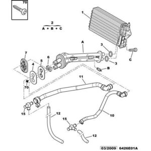 Citroen C3 2002-2005 Heater Gasket