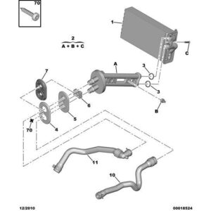 Citroen C3 2005-2009 Diesel Heater Water Pipe
