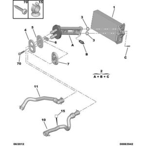 Citroen C3 2002-2005 Petrol Heater Water Pipe