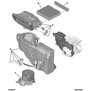 Citroen Nemo 2008-2015 Petrol Heater Air Channel