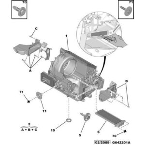 Citroen DS3 2010-2022 Petrol Evaporator Housing