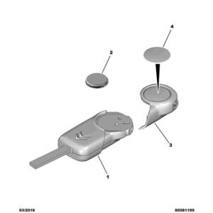 Citroen DS3 2010-2022 Diesel Remote Ctrl Transmitter Trim