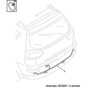 Citroen C-Crosser 2007-2012 Diesel Obstacle Detection Loom