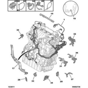 Citroen C4 2008-2010 Diesel Engine Harness Bracket