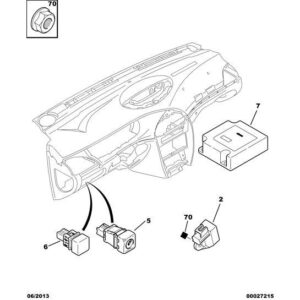 Citroen C5 2004-2008 Diesel Airbag Control Unit