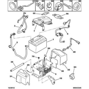Citroen C3 2005-2009 Diesel Battery Cooling Duct