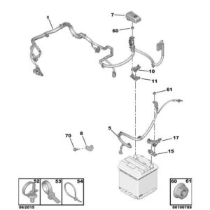 Citroen C1 2012-2014 Petrol Engine Harness Bracket