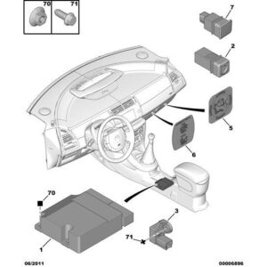 Citroen C4 2008-2010 Petrol Airbag Control Unit