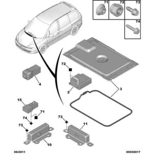 Citroen C8 2002-2008 Petrol Airbag Control Unit