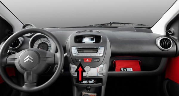 Citroen C1 2009-2012 Rear Window Demister Switch