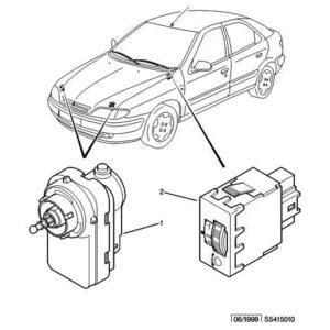Citroen Xsara 2000-2004 Petrol Headlight Adjustment Control