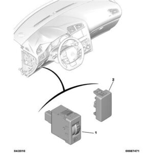 Citroen Dispatch 2007-2011 Diesel Headlight Adjustment Control