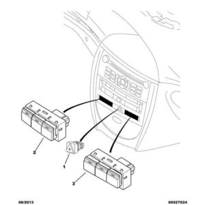 Citroen C6 2005-2012 Diesel Hazard Warning Lamps Control
