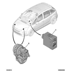 Citroen C4 2008-2010 Petrol Headlight Adjustment Control